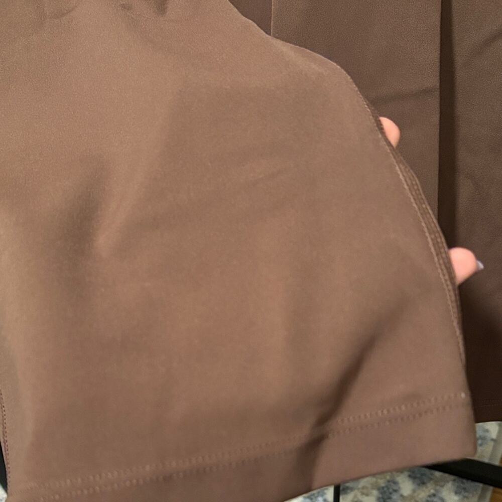 Tan Long Sleeve Crop Top and Leggings - Picture 6 of 7